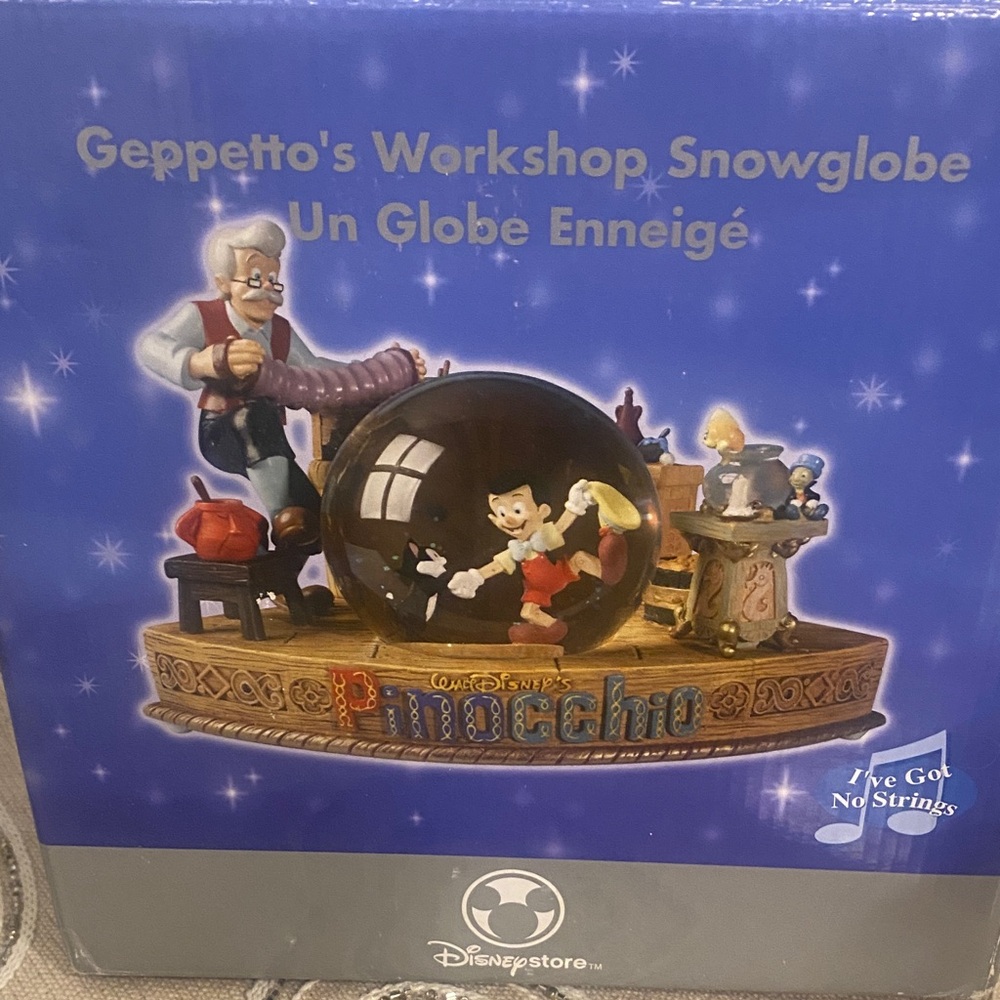 Disney Vintage Ghepettos Workshop Snowglobe with Pinocchio . - Picture 12 of 14